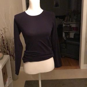 Long sleeve black shirt.